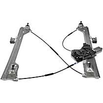 Front, Passenger Side Power Window Regulator, With Motor, OE Solutions Series