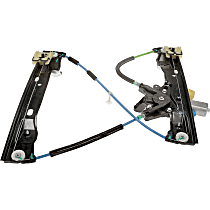 751-828 Front, Driver Side Power Window Regulator, With Motor