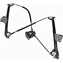 752-089 Front, Passenger Side Power Window Regulator, Without Motor