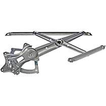 Front or Rear, Driver Side Power Window Regulator, Without Motor, OE Solutions Series - Front or Rear, Driver Side