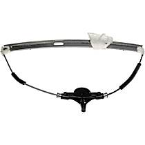 Front, Driver Side Power Window Regulator, Without Motor, OE Solutions Series