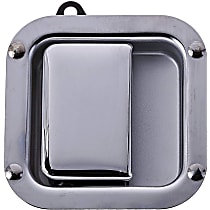 760-5424 Front, Driver Side Chrome Interior Door Handle, Without Door Lock Hole, HD Solutions Series