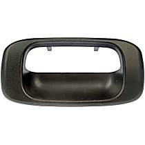 76106 Help Series Tailgate Handle Bezel, Smooth Black Plastic