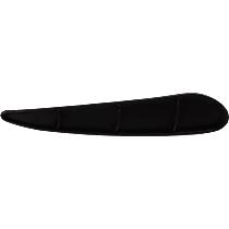 Rear, Passenger Side Bumper Grille, Black, Base Model