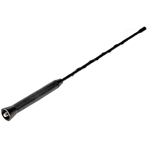 76866 Antenna Mast - Matte Black, Plastic, Direct Fit, Sold individually