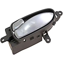 Front, Driver Side Beige Interior Door Handle, With door lock button, Help Series - Front, Driver Side