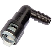 OE Solutions Series Fuel Fitting - Black, Plastic, Universal