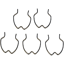 800-807 Clips & Fasteners - Natural, Stainless Steel, Direct Fit, Set of 5