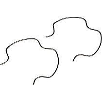 800-808 OE Solutions Series Clips & Fasteners - Natural, Stainless Steel, Direct Fit, Set of 2