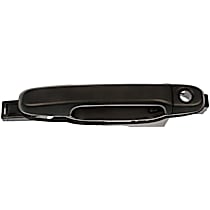 Passenger Side Smooth Black Exterior Door Handle, With Key Hole, Sliding Door, Help Series