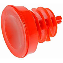 80983 Help Series Power Steering Reservoir Cap - Red, Plastic, Sold Individually