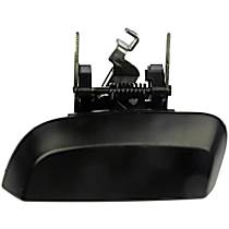 Rear, Passenger Side Smooth Black Exterior Door Handle, Without Key Hole, Help Series