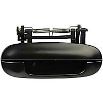 Front, Passenger Side Smooth Black Exterior Door Handle, Without Key Hole, Help Series - Front, Passenger Side