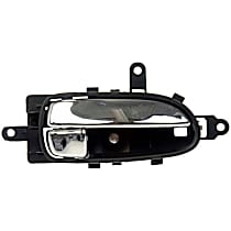Front, Passenger Side Chrome lever Interior Door Handle, With door lock button, Help Series - Front, Passenger Side