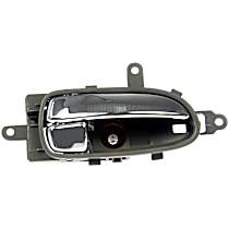 Front, Passenger Side Chrome lever Interior Door Handle, With door lock button, Help Series - Front, Passenger Side