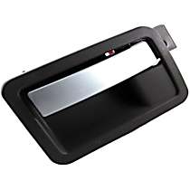 Front or Rear, Driver Side Smooth silver lever Interior Door Handle, With door lock button, Crew Cab Pickup, Help Series