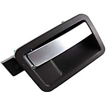 Front or Rear, Passenger Side Smooth silver lever Interior Door Handle, With door lock button, Crew Cab Pickup, Help Series