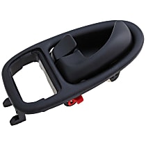 82639 Textured Black Interior Door Handle, With door lock button, Help Series