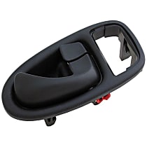 82640 Textured Black Interior Door Handle, With door lock button, Help Series