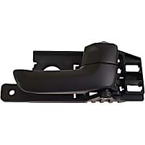 Front or Rear, Passenger Side Black Interior Door Handle, With door lock button, Help Series