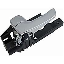 Front or Rear, Driver Side Chrome Interior Door Handle, With door lock button, Help Series