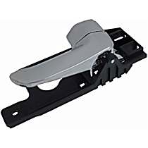Front or Rear, Passenger Side Chrome Interior Door Handle, With door lock button, Help Series