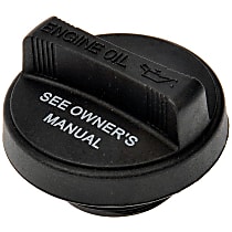 Help Series Oil Filler Cap - Black, Plastic, Direct Fit, Sold individually