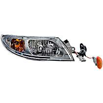 888-5105 Passenger Side Halogen Headlight, With bulb(s), OE Replacement, HD Solutions Series