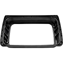 Driver or Passenger Side Headlight Bezel, Black, Standard Front Axle