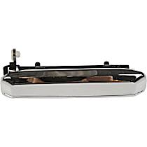 Front, Passenger Side Chrome Exterior Door Handle, Without Key Hole, Help Series - Front, Passenger Side
