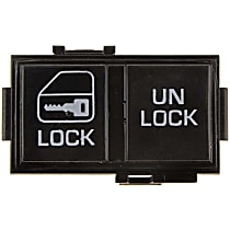 901-007 Front, Driver Side Door Lock Switch Black