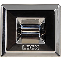 901-010 Front, Driver or Passenger Side Door Lock Switch Chrome