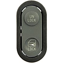 901-015 Front, Driver or Passenger Side Door Lock Switch Black