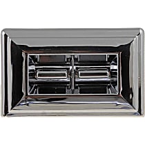 Front, Driver Side Window Switch, With Trim Plate, Chrome, OE Solutions Series