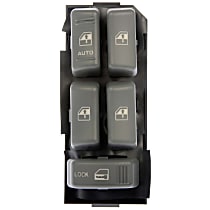 Front, Driver Side Window Switch, 4-Door, Gray, OE Solutions Series