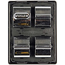 901-028 Front, Driver Side OE Solutions Series Window Switch Chrome