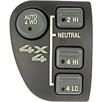 Transfer Case Switch, Dash Mounted, 4 Button Switch - 