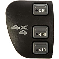 Transfer Case Switch, Dash Mounted; w/3 Button Switch - 