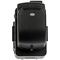 901-081 Front, Passenger Side or Rear, Driver or Passenger Side Window Switch, Black
