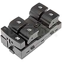 901-086 Front, Driver Side OE Solutions Series Window Switch Black