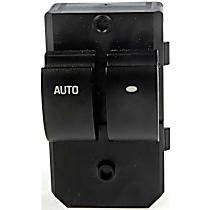 901-091 Front, Driver Side OE Solutions Series Window Switch Black 2 Buttons