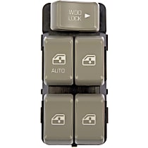 Front, Driver Side Window Switch, Gray, OE Solutions Series
