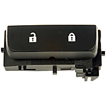901-119 Front, Driver Side Door Lock Switch Black