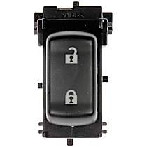 901-136 Front, Driver or Passenger Side Door Lock Switch Black