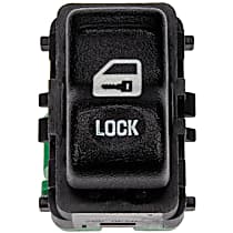 901-138 Front, Driver or Passenger Side Door Lock Switch Black
