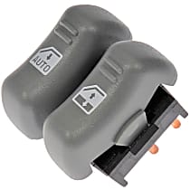 901-171 Front, Driver Side OE Solutions Series Window Switch Gray 2 Buttons