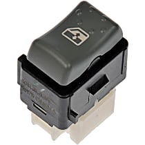901-175 Rear, Driver or Passenger Side OE Solutions Series Window Switch Gray 1 Button