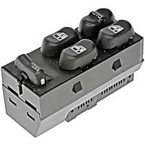 901-176 Front, Driver Side OE Solutions Series Window Switch Gray 4 Buttons