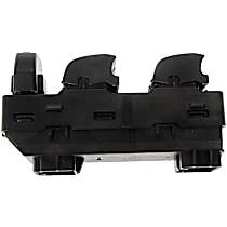 Front, Driver Side Window Switch, Black, OE Solutions Series