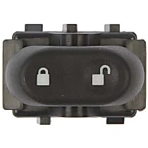901-325 Front, Driver Side Door Lock Switch Black